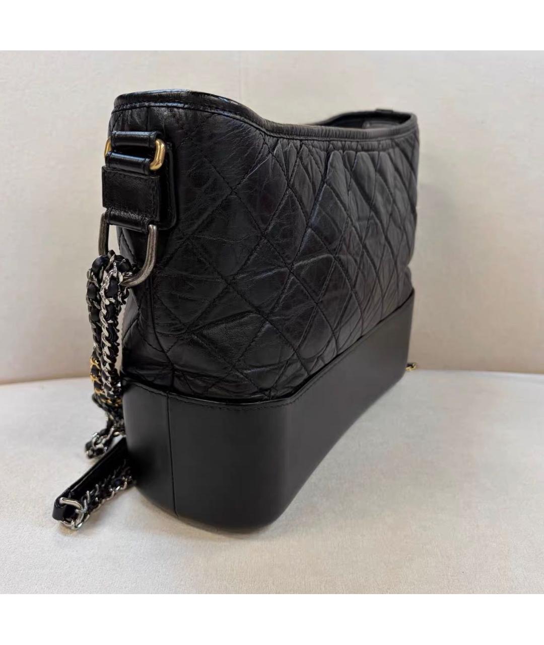 CHANEL Черная кожаная сумка через плечо, фото 4