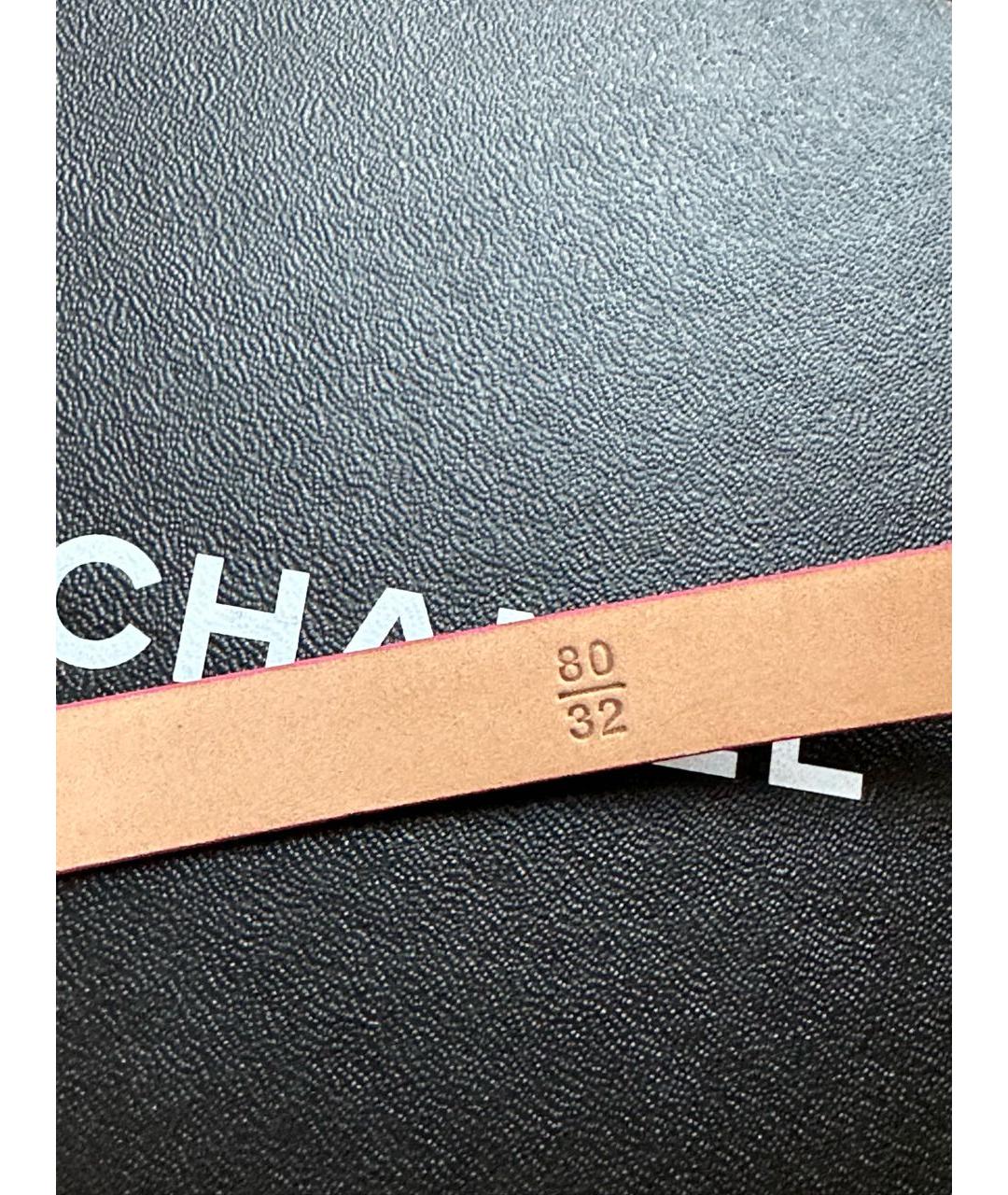 CHANEL Фуксия ремень из лакированной кожи, фото 4