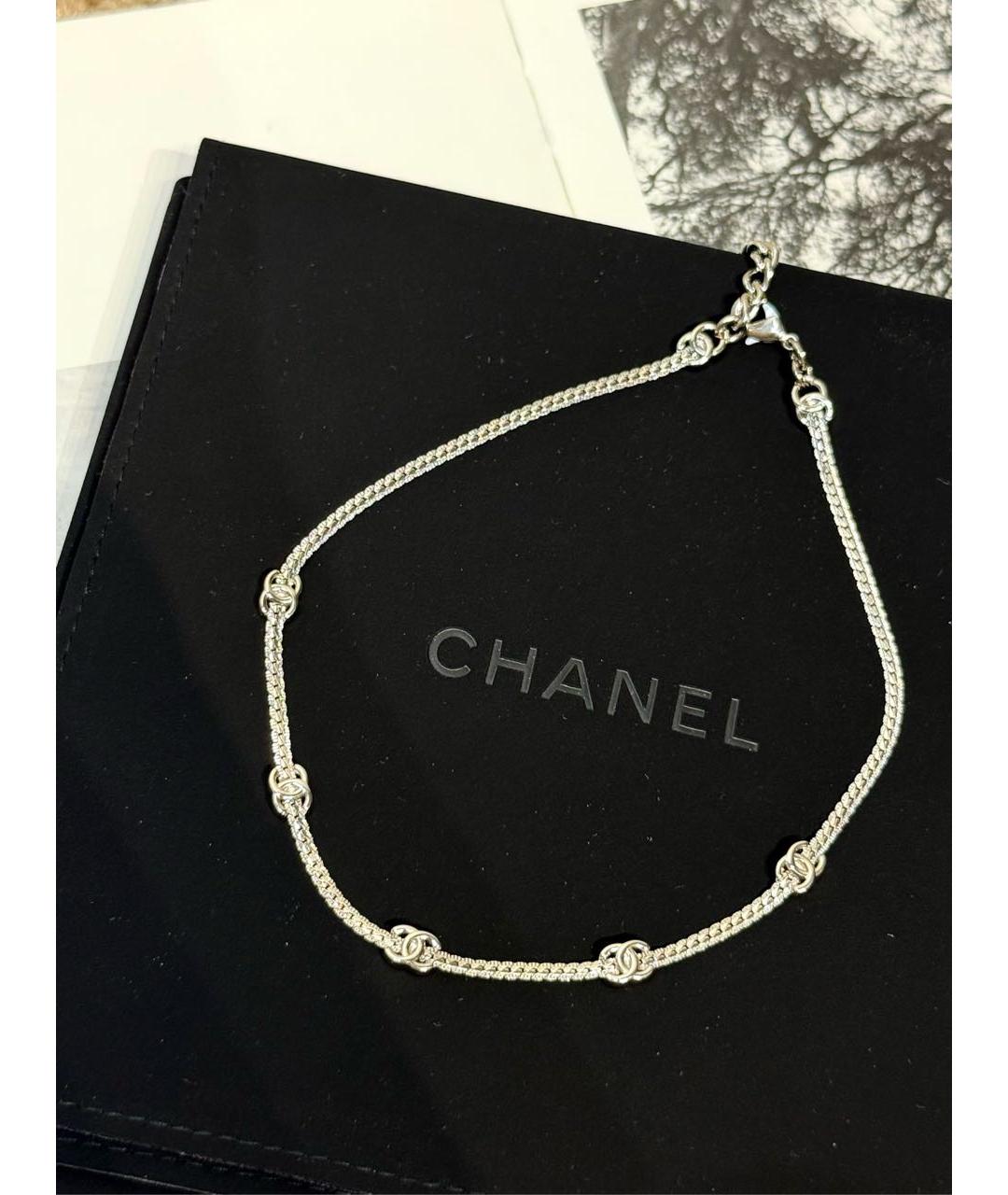 CHANEL Серебряное колье, фото 6