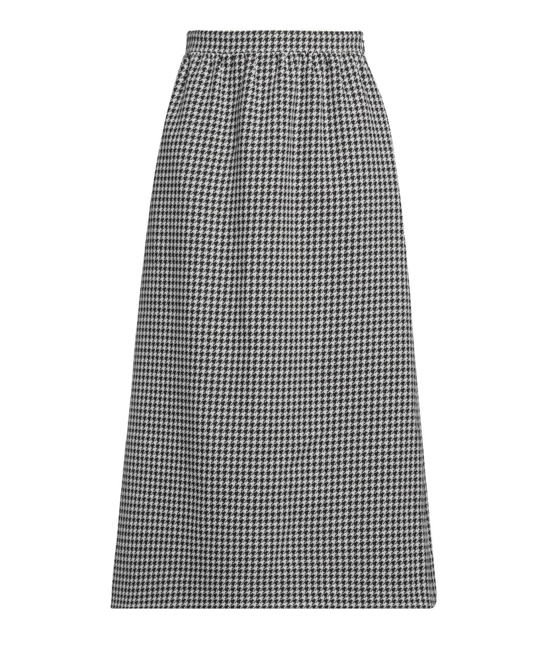 CHRISTIAN DIOR Серая шерстяная юбка миди, фото 1