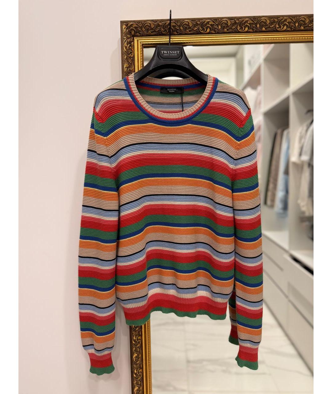 WEEKEND MAX MARA Мульти хлопковый джемпер / свитер, фото 6