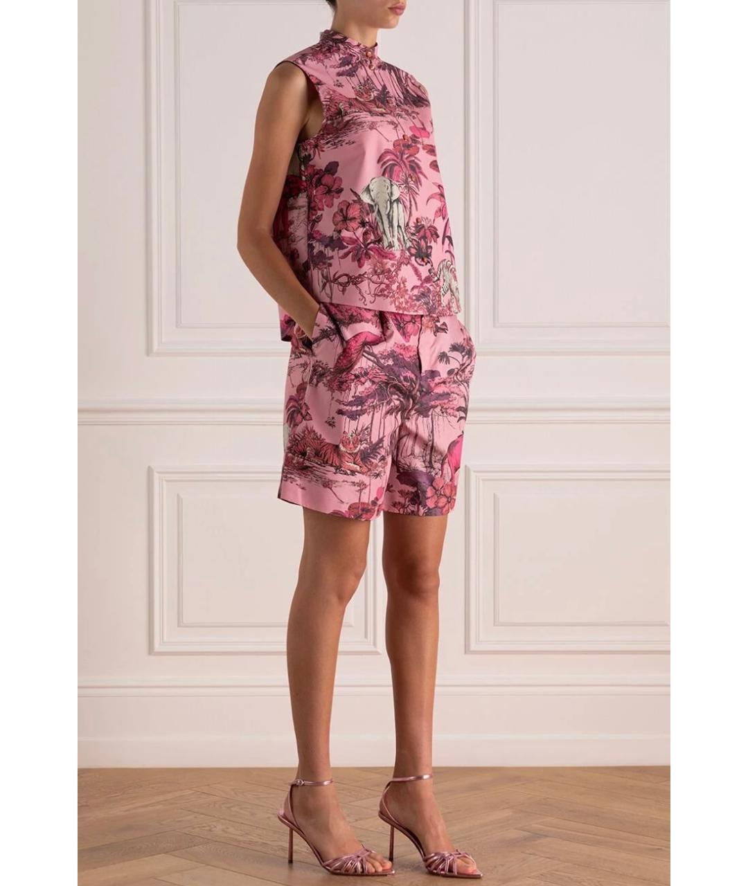 CHRISTIAN DIOR Розовые хлопковые шорты, фото 5