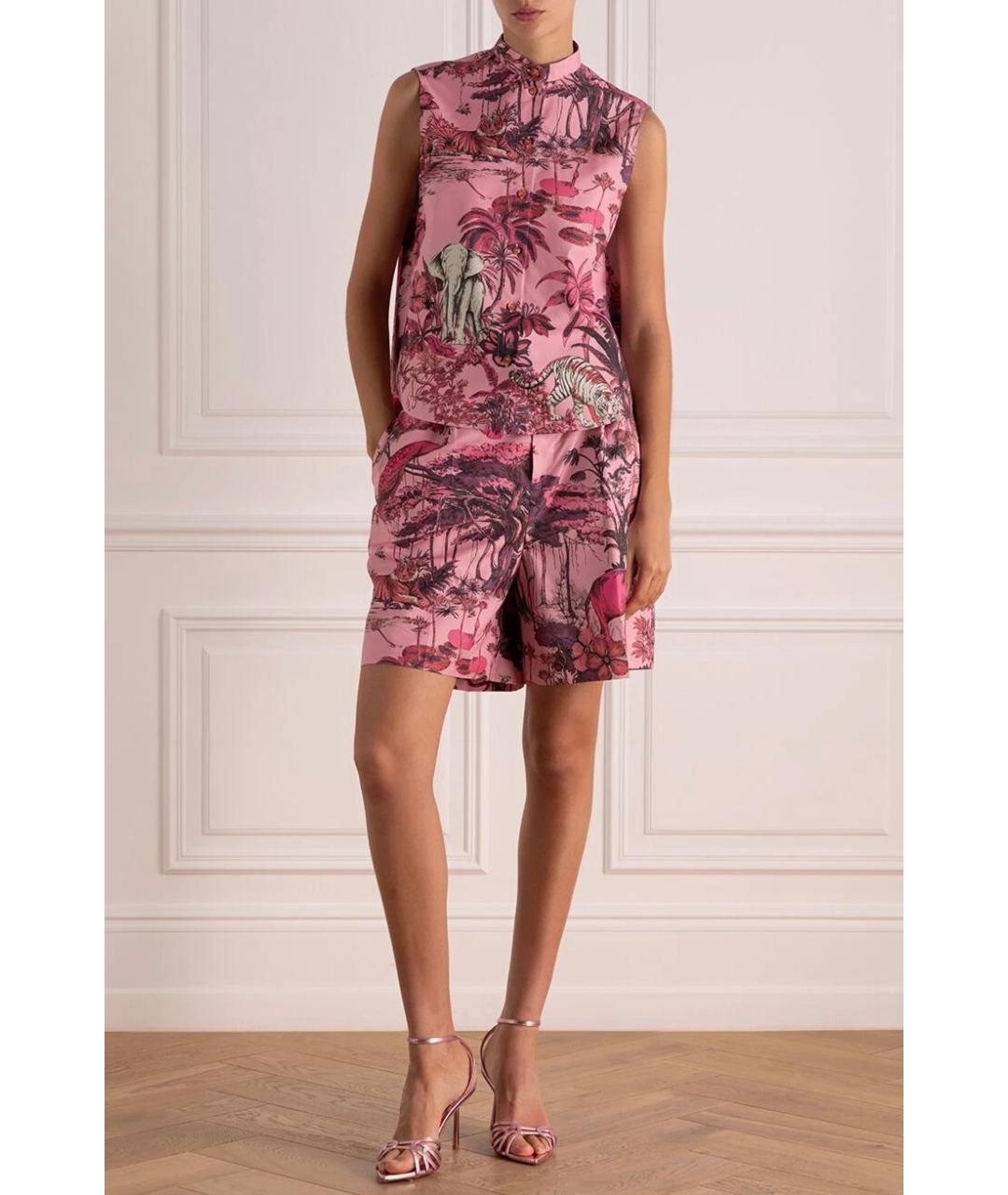 CHRISTIAN DIOR Розовые хлопковые шорты, фото 4
