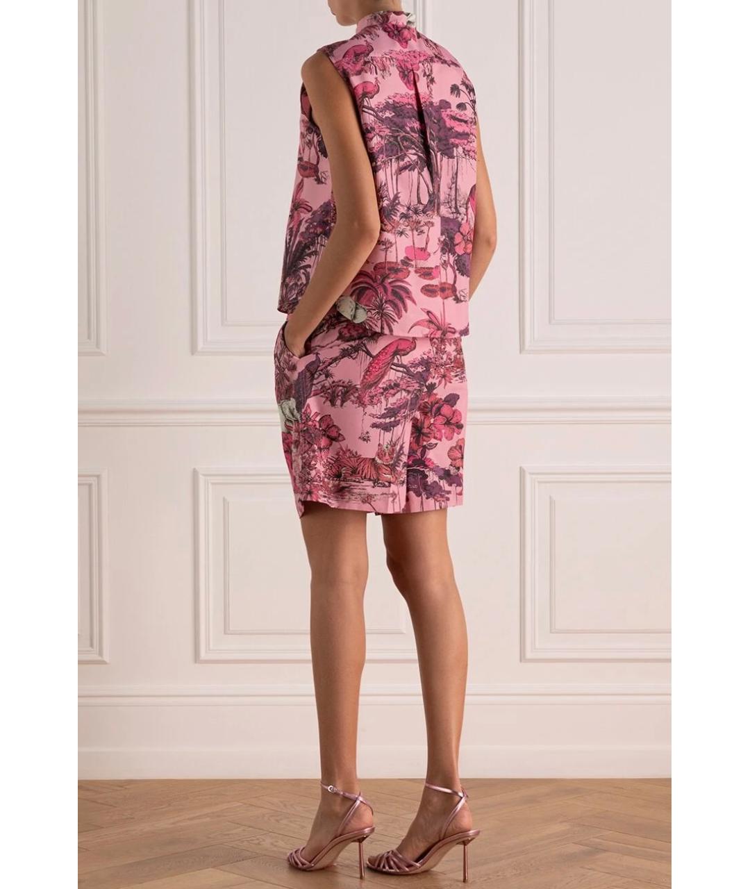 CHRISTIAN DIOR Розовые хлопковые шорты, фото 6