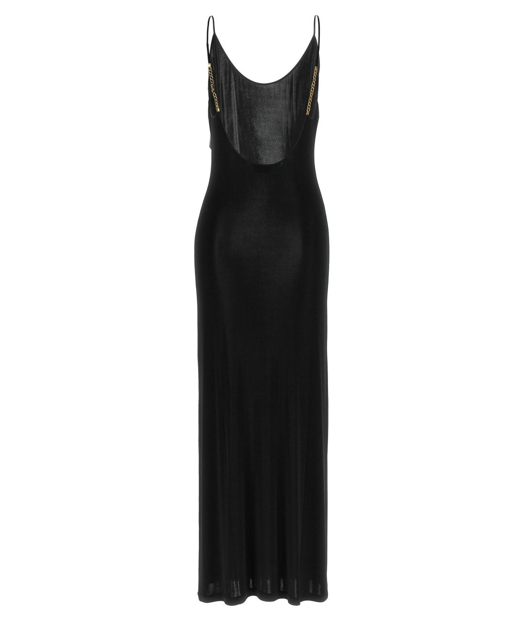 SAINT LAURENT Черное вискозное коктейльное платье, фото 2