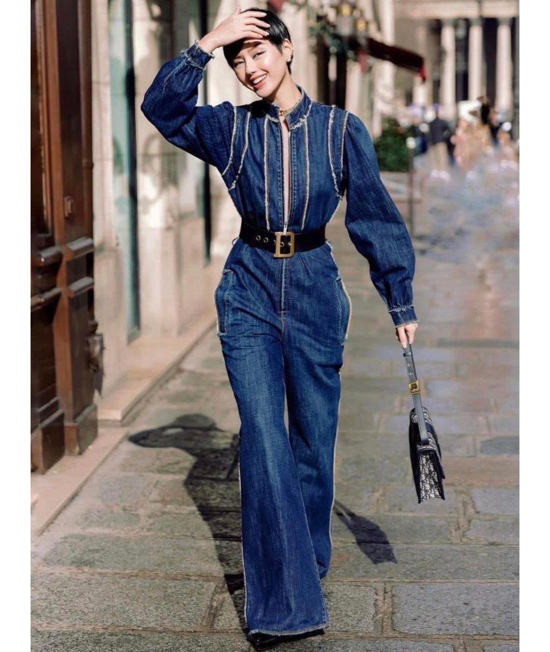 CHRISTIAN DIOR Синий деним комбинезон, фото 3