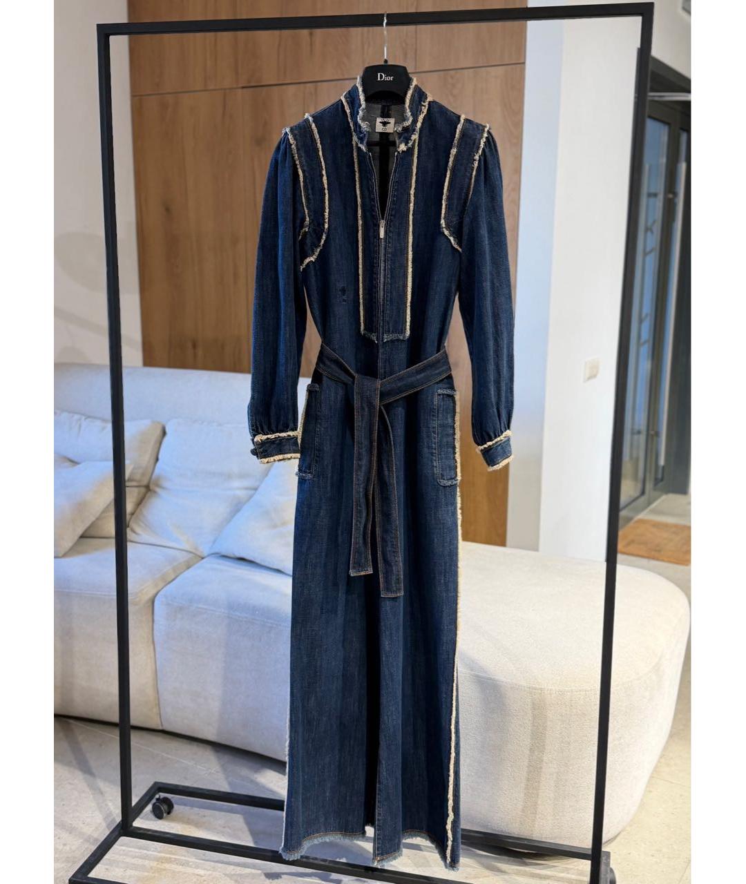 CHRISTIAN DIOR Синий деним комбинезон, фото 4