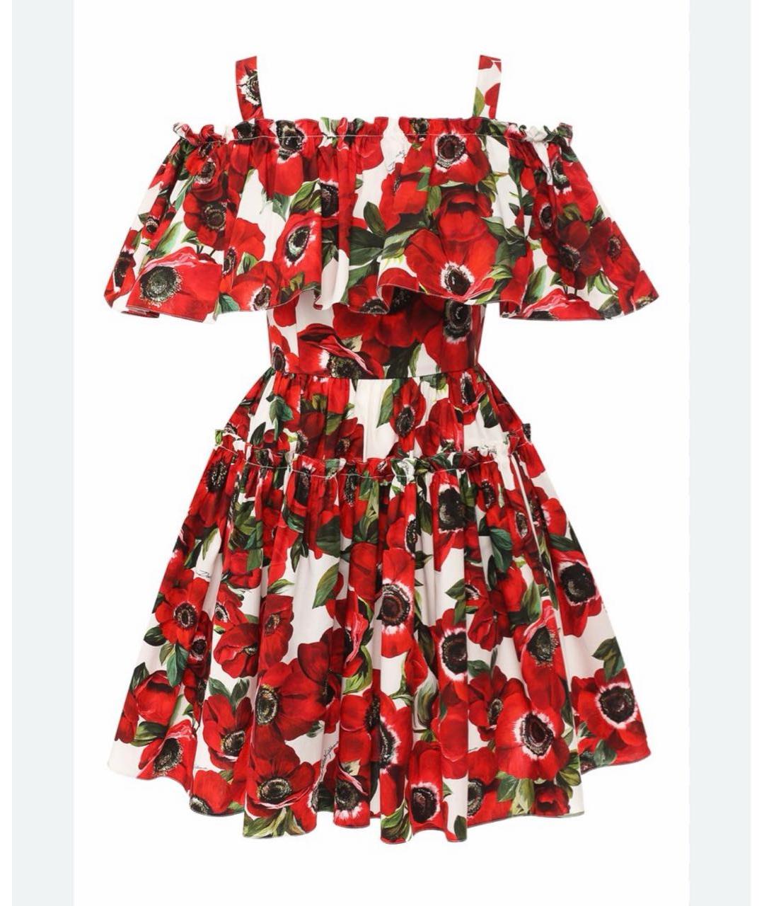 DOLCE&GABBANA Красное коктейльное платье, фото 4
