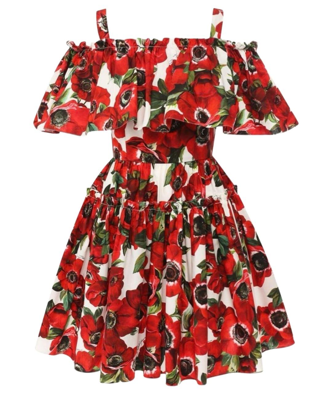 DOLCE&GABBANA Красное коктейльное платье, фото 1