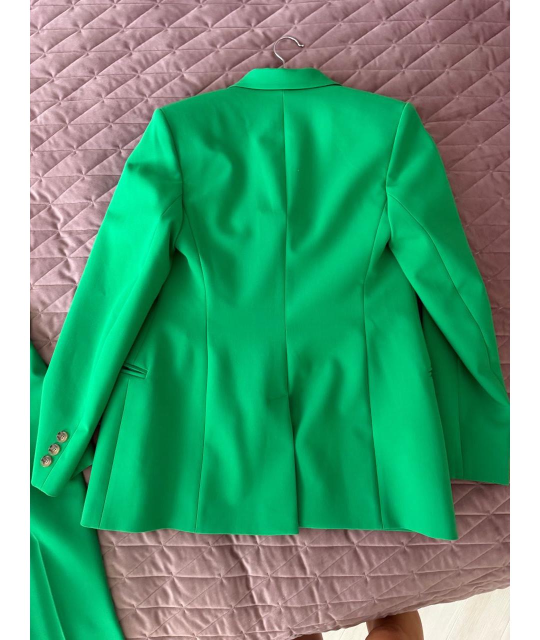 'S MAX MARA Зеленый вискозный костюм с брюками, фото 2