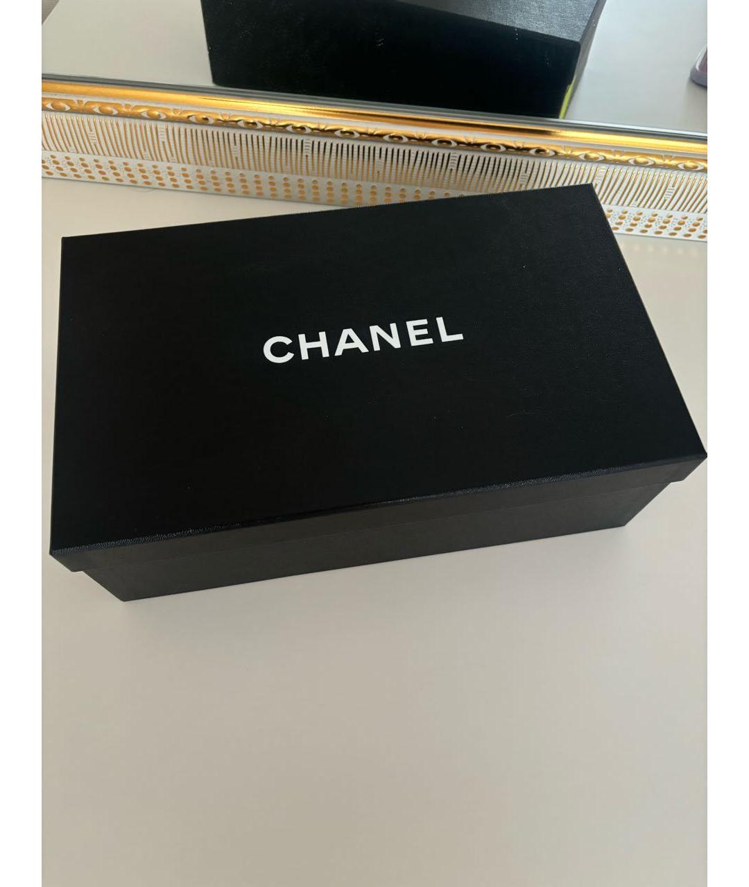 CHANEL Бежевые кожаные балетки, фото 5