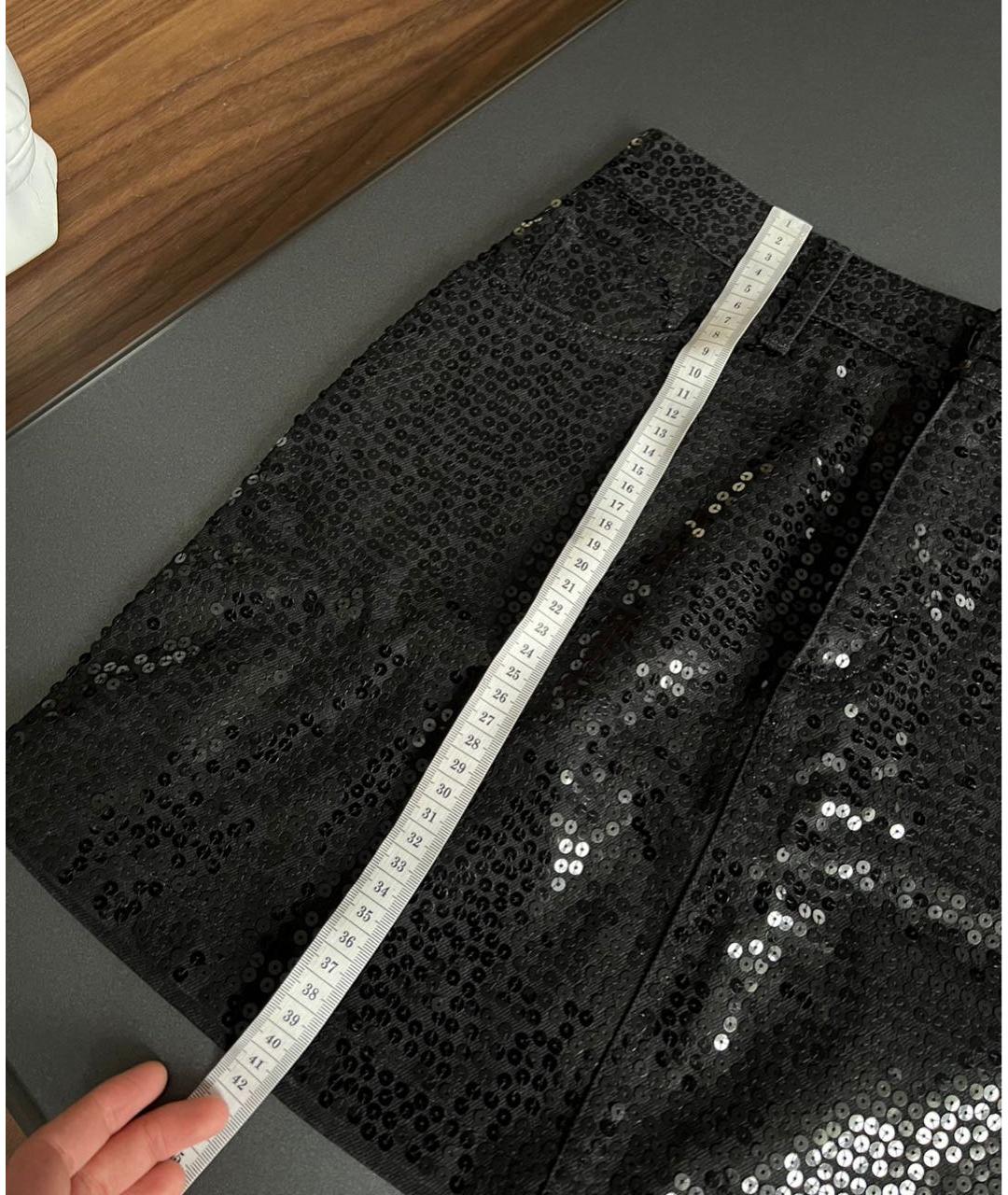 SAINT LAURENT Черная юбка мини, фото 3