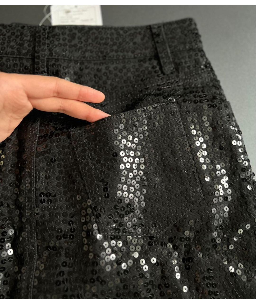 SAINT LAURENT Черная юбка мини, фото 8