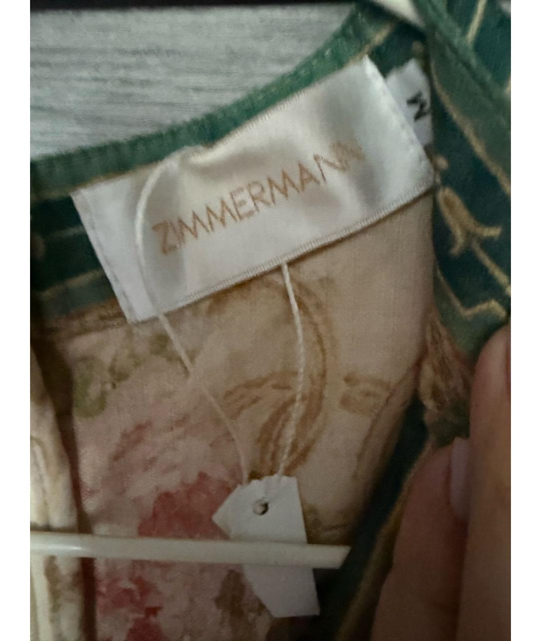 ZIMMERMANN Мульти льняное повседневное платье, фото 3