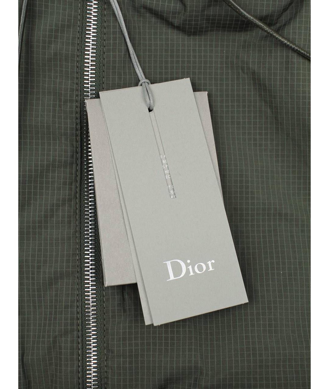 CHRISTIAN DIOR Хаки полиамидовая куртка, фото 3