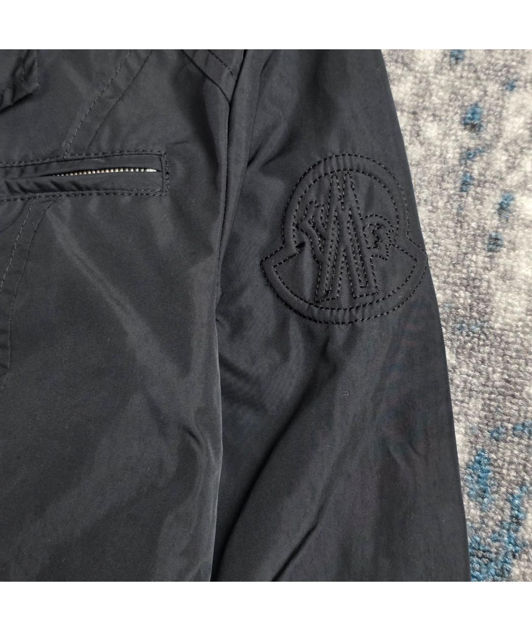 MONCLER Черная полиэстеровая куртка, фото 5