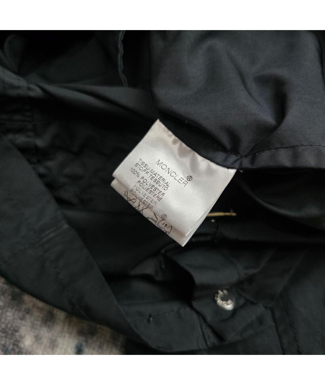 MONCLER Черная полиэстеровая куртка, фото 7