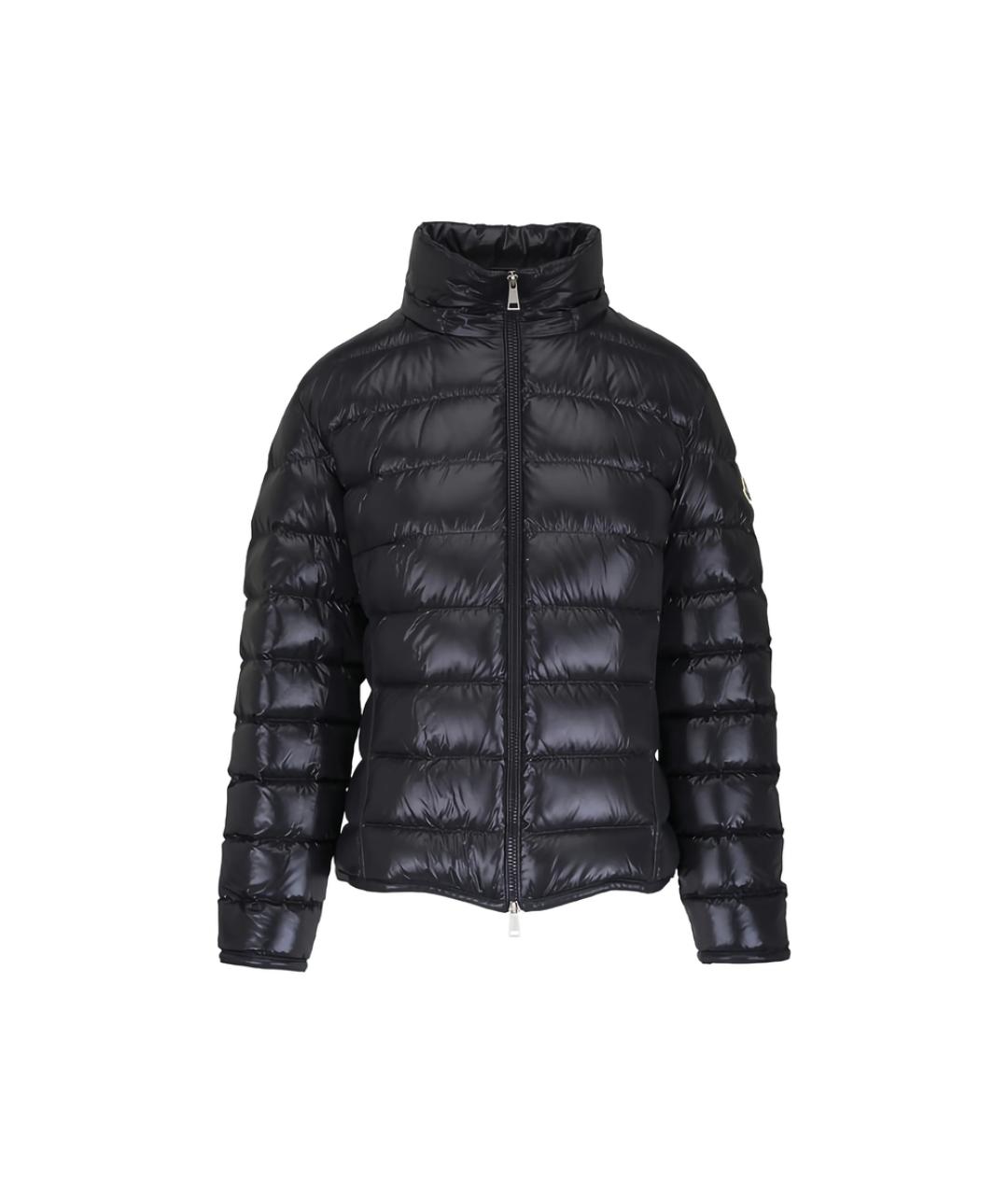 MONCLER Черный полиамидовый пуховик, фото 2