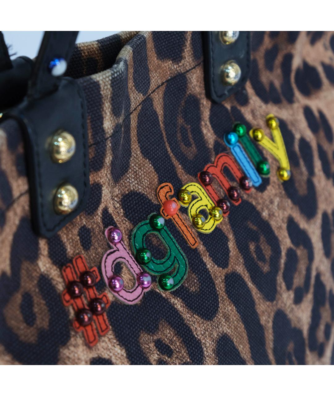 DOLCE&GABBANA Коричневая сумка тоут, фото 6