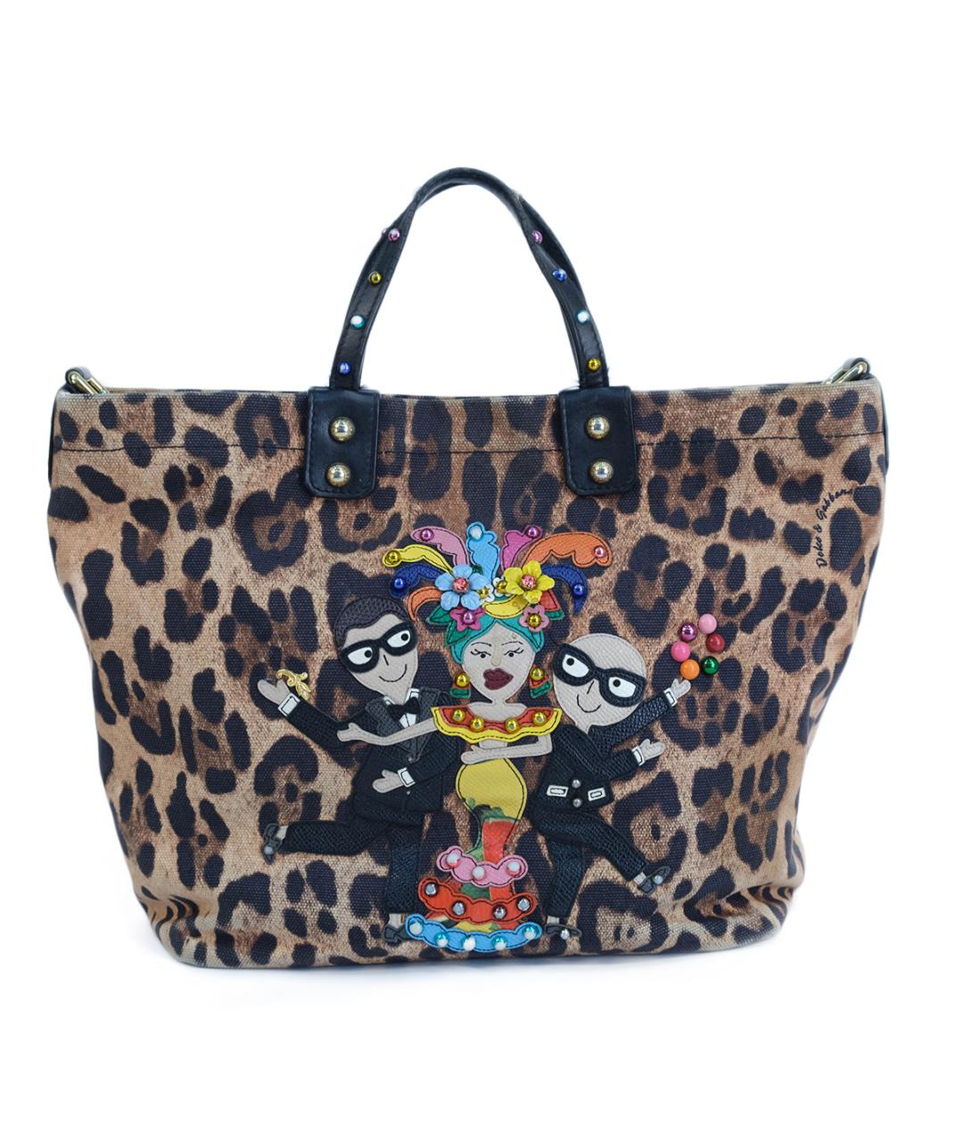 DOLCE&GABBANA Коричневая сумка тоут, фото 8