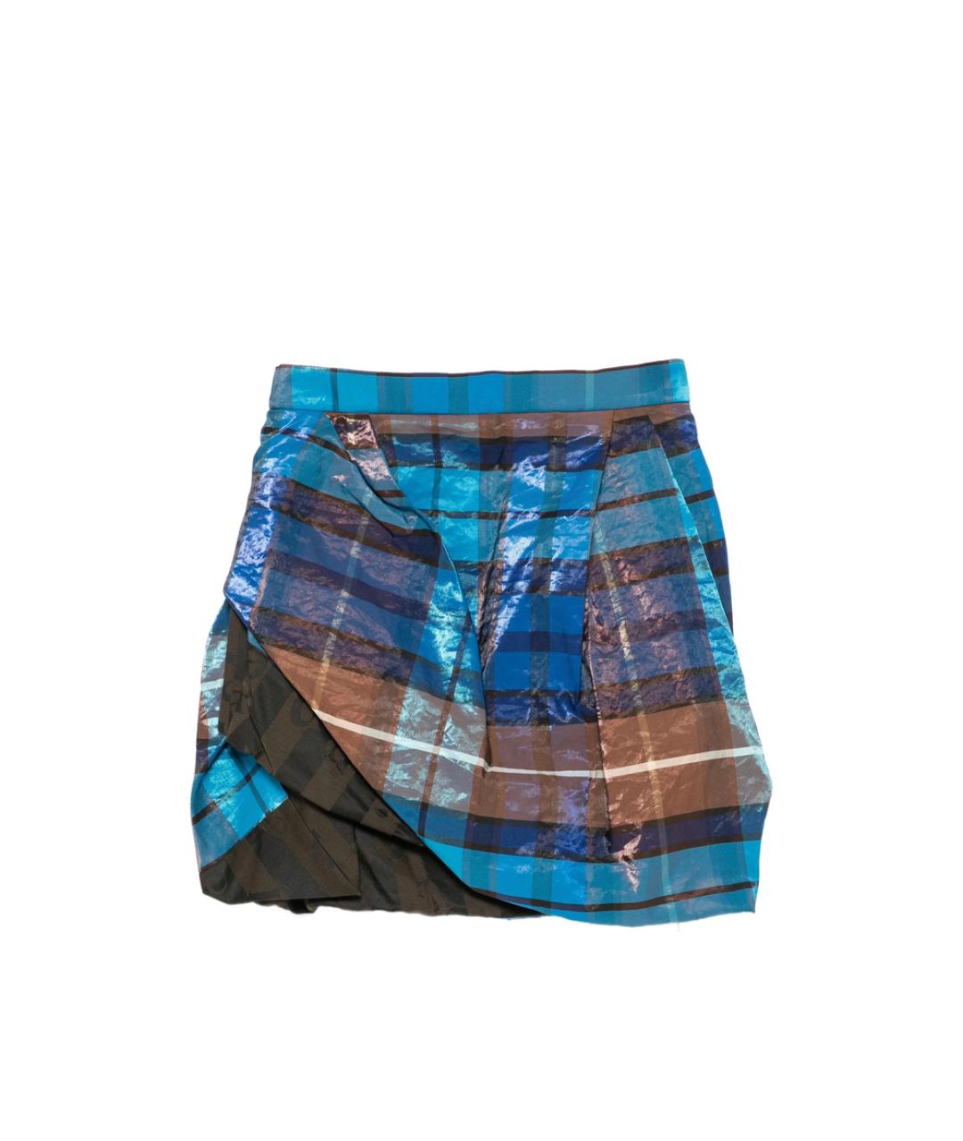 VIVIENNE WESTWOOD Синяя полиэстеровая юбка мини, фото 1