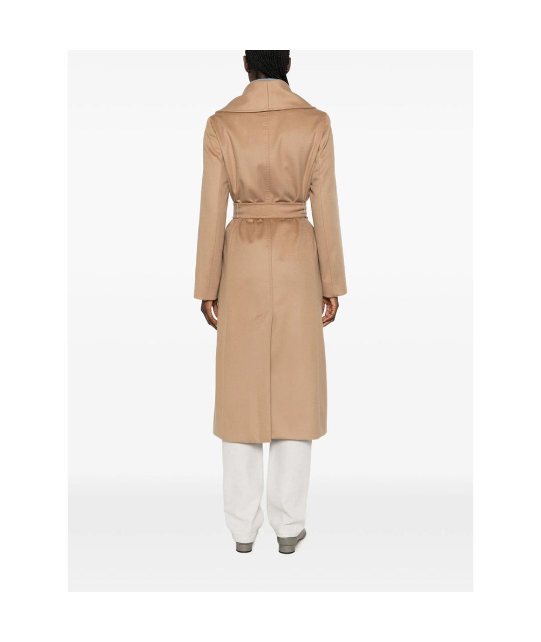 MAX MARA STUDIO Бежевое шерстяное пальто, фото 4