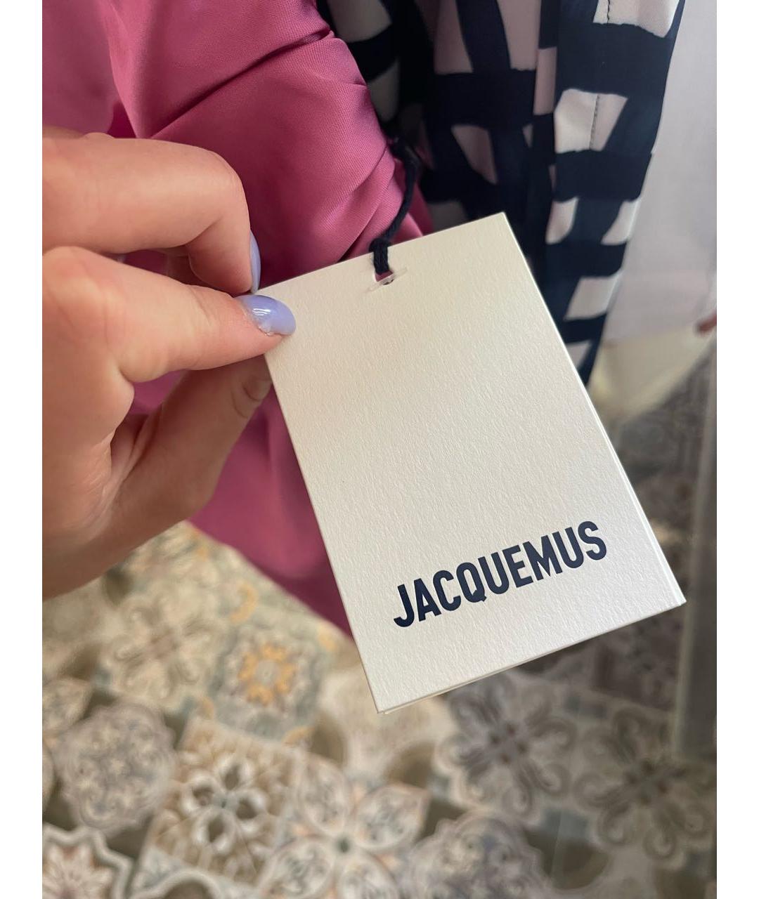 JACQUEMUS Розовое вечернее платье, фото 6