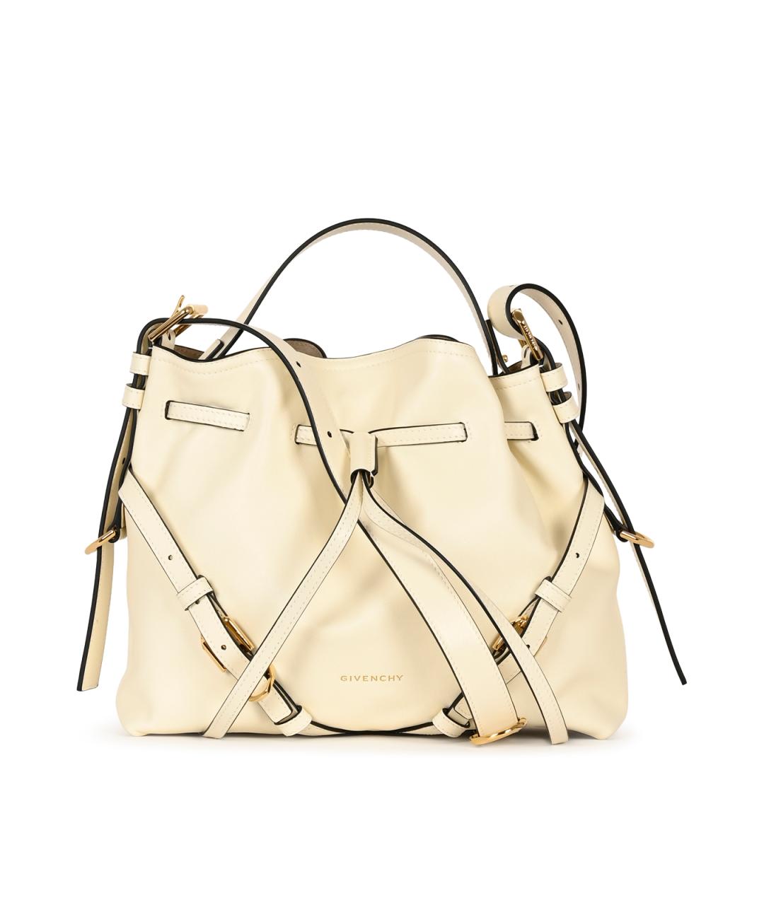 GIVENCHY Бежевая кожаная сумка через плечо, фото 2