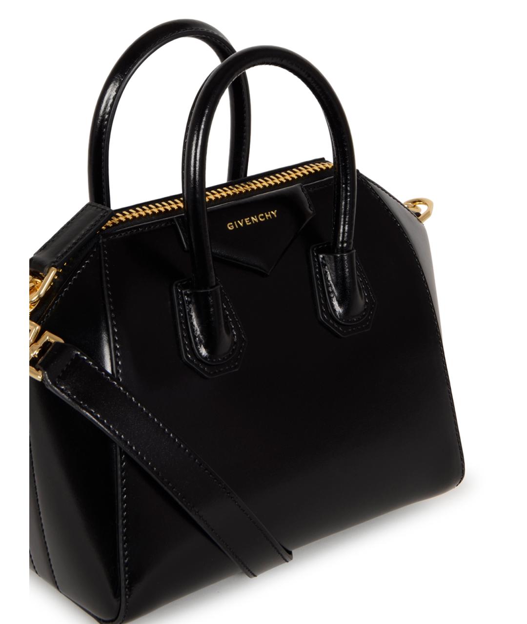 GIVENCHY Черная кожаная сумка тоут, фото 4