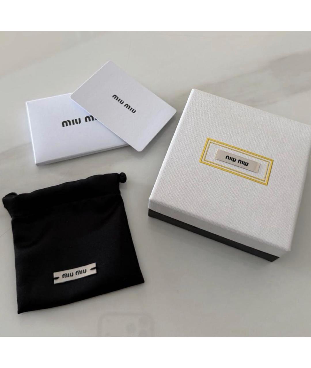 MIU MIU Золотые серьги, фото 4