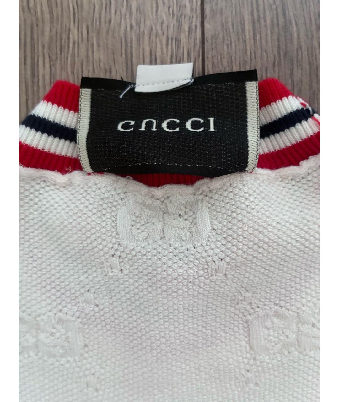 GUCCI Белый хлопковый джемпер / свитер, фото 5