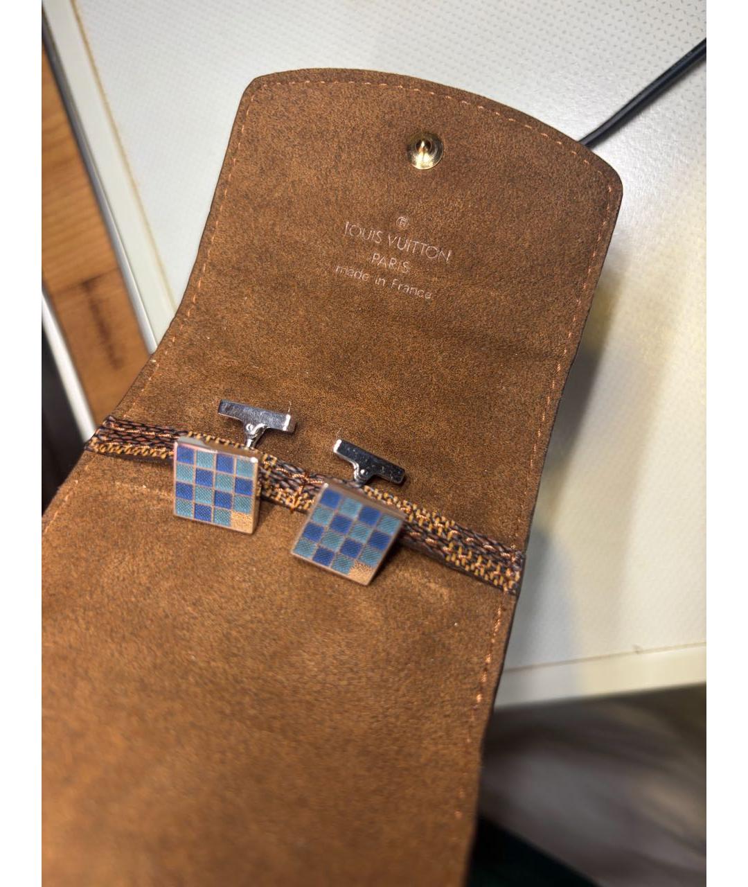 LOUIS VUITTON Серебряные серебряные запонки, фото 5