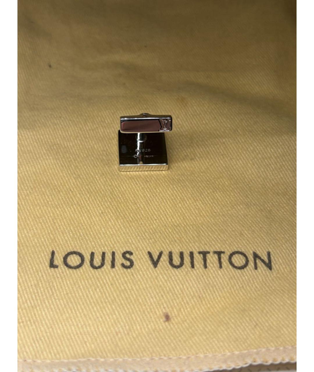 LOUIS VUITTON Серебряные серебряные запонки, фото 2