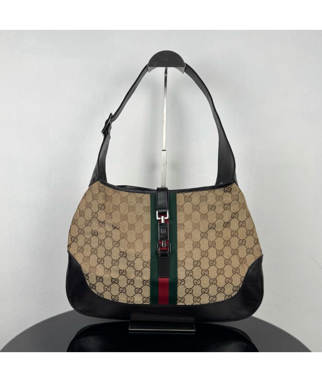 GUCCI Коричневая кожаная сумка с короткими ручками, фото 7