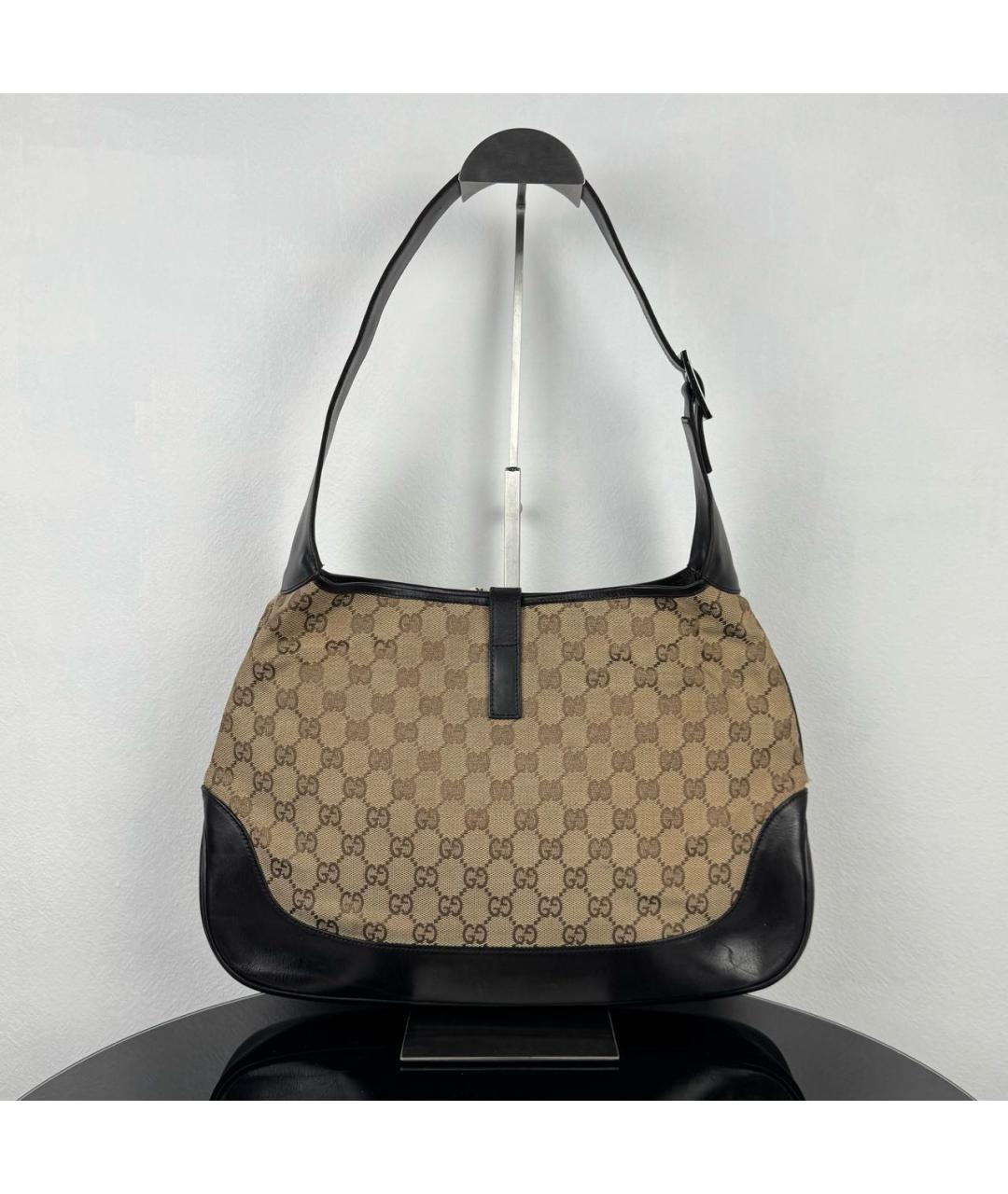 GUCCI Коричневая кожаная сумка с короткими ручками, фото 2