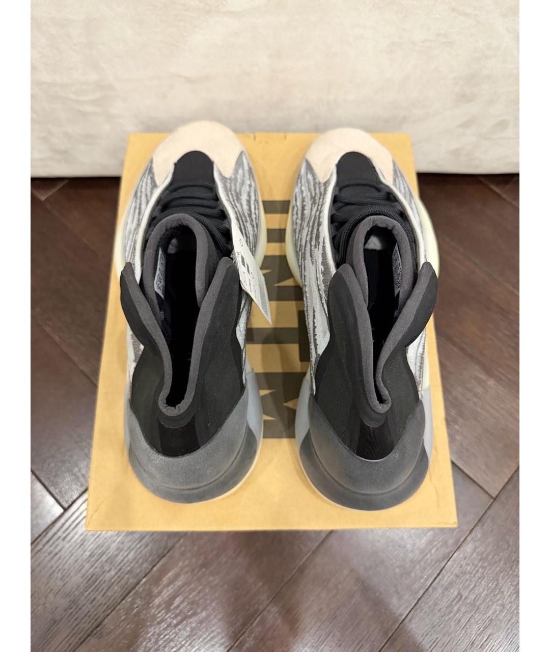 ADIDAS YEEZY Серые высокие кроссовки / кеды, фото 2