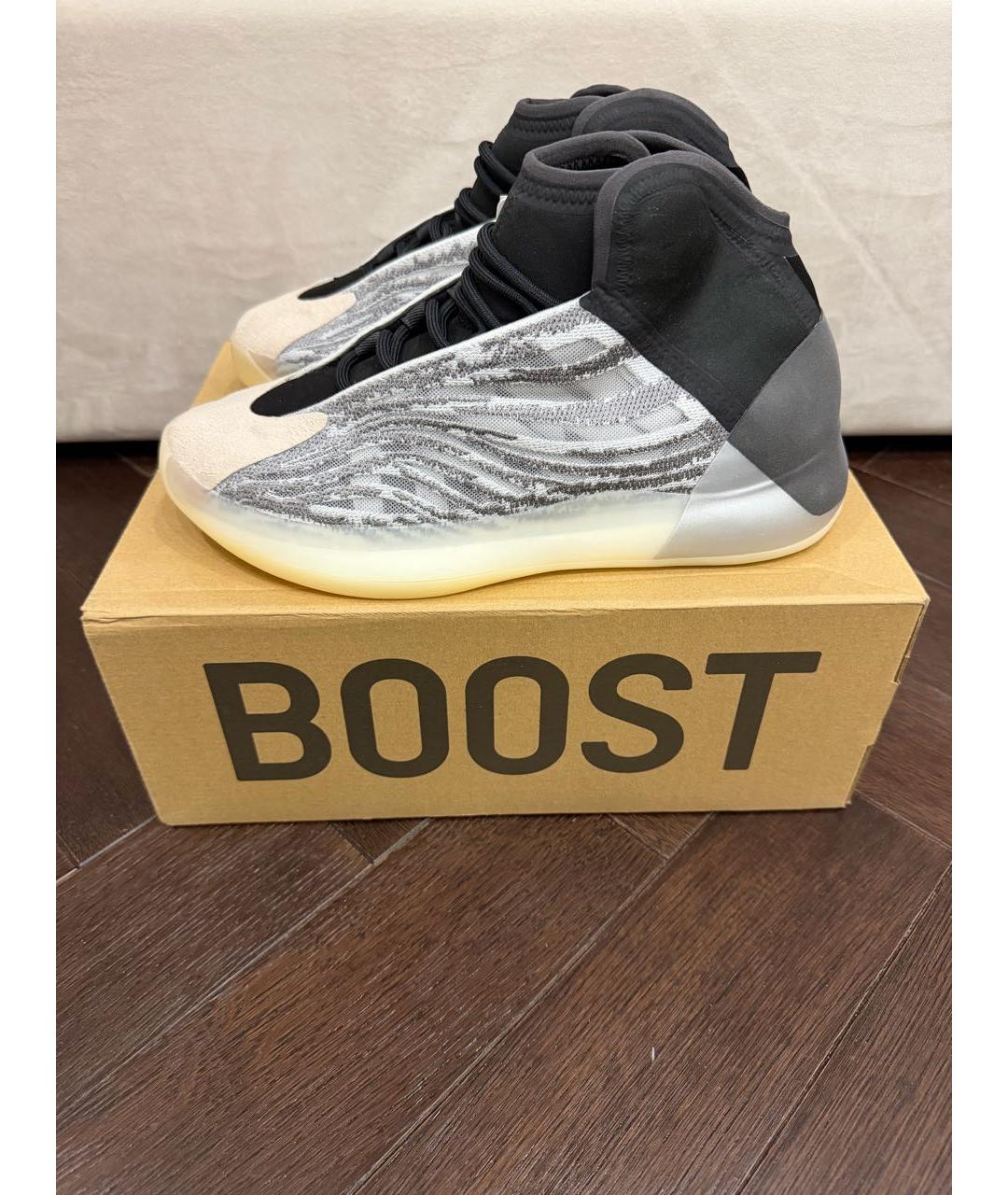 ADIDAS YEEZY Серые высокие кроссовки / кеды, фото 8