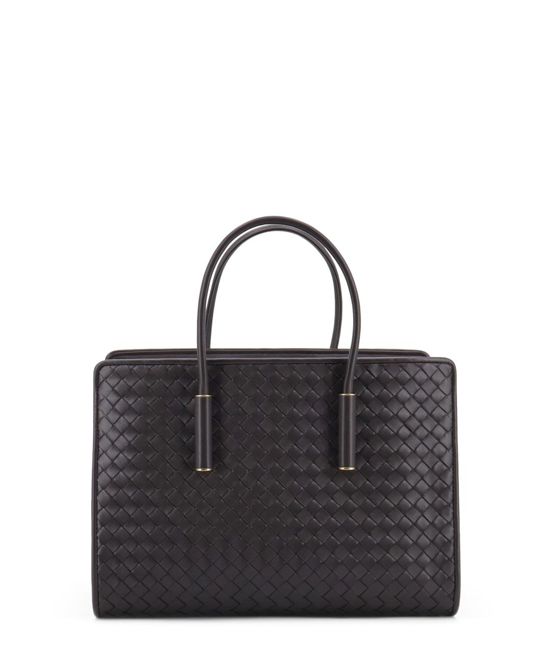 BOTTEGA VENETA Коричневая кожаная сумка тоут, фото 2