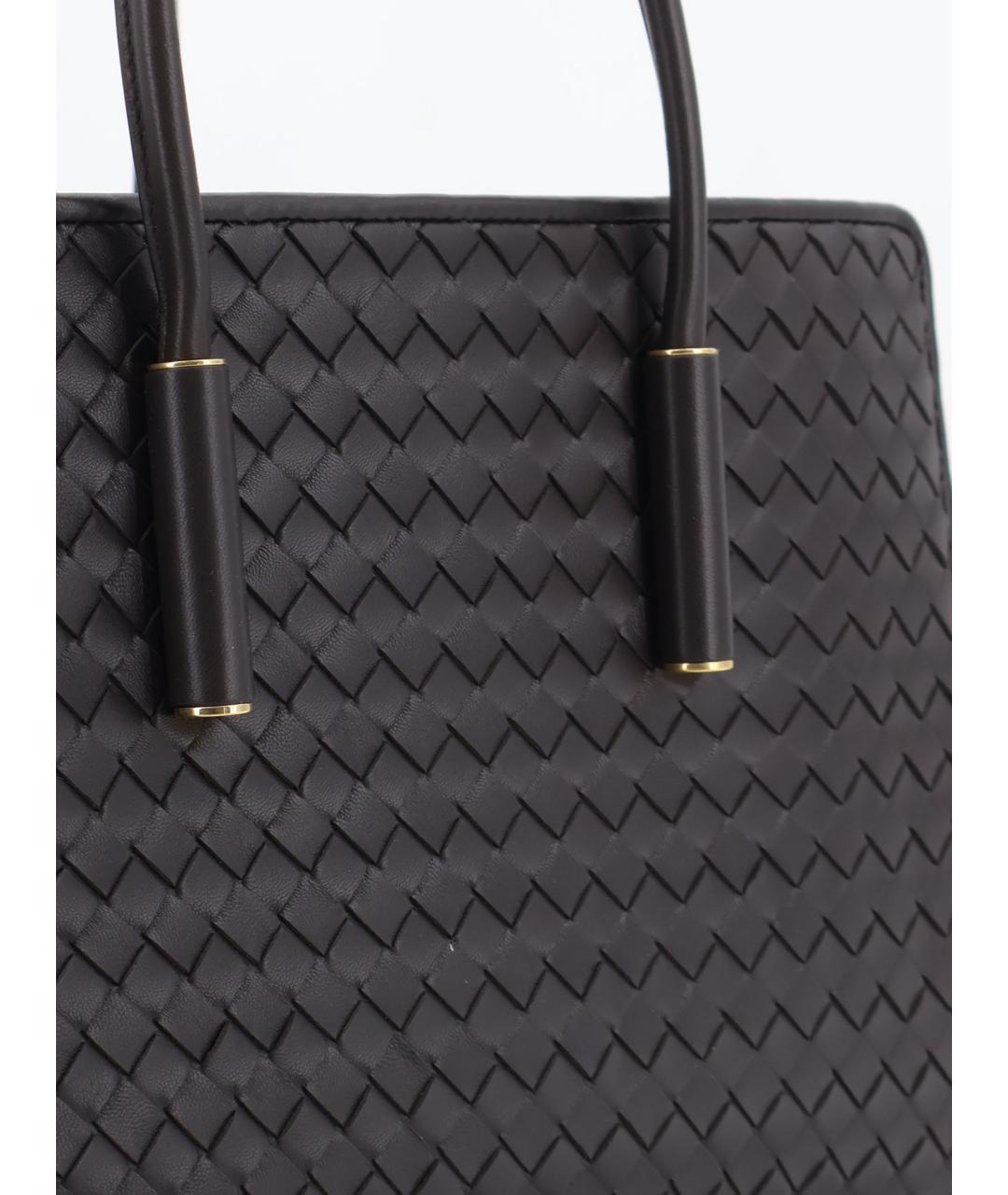 BOTTEGA VENETA Коричневая кожаная сумка тоут, фото 5