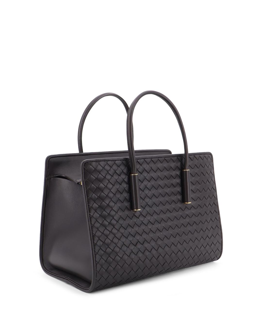 BOTTEGA VENETA Коричневая кожаная сумка тоут, фото 3