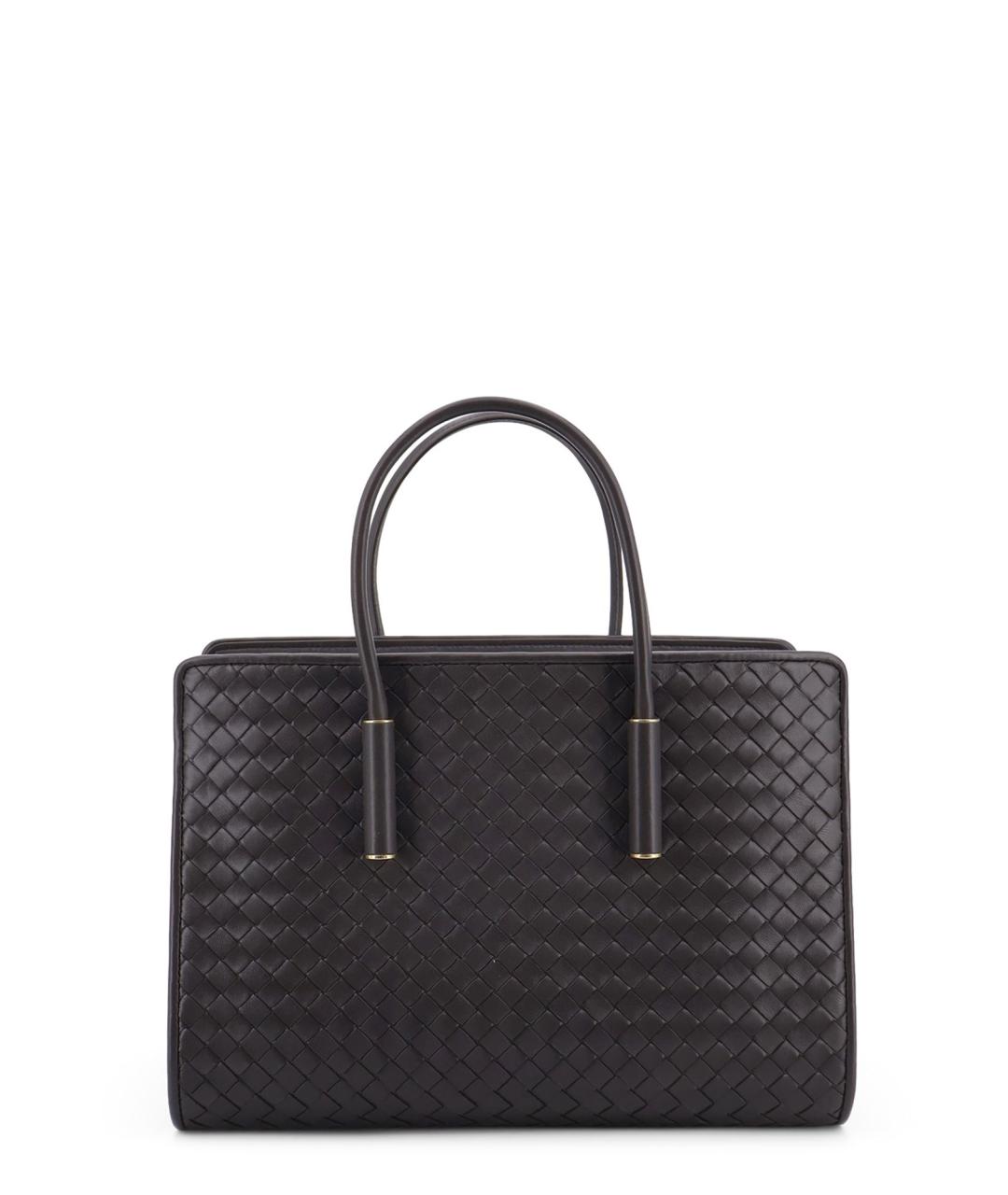 BOTTEGA VENETA Коричневая кожаная сумка тоут, фото 1