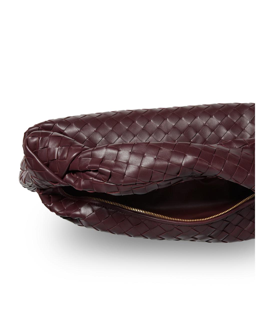 BOTTEGA VENETA Бордовая кожаная сумка через плечо, фото 3