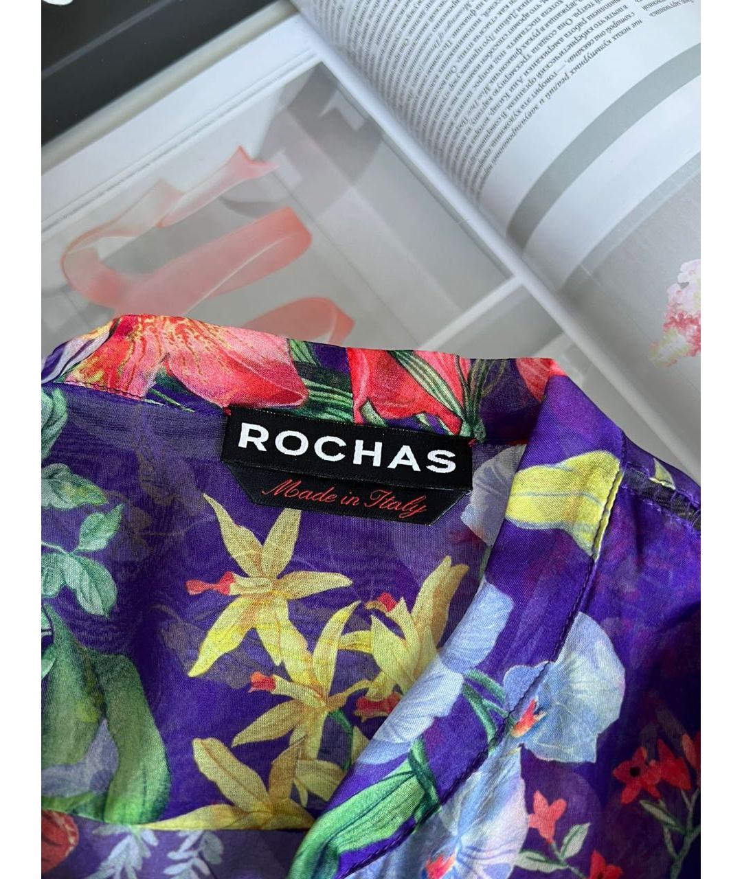 ROCHAS Мульти шелковая блузы, фото 5