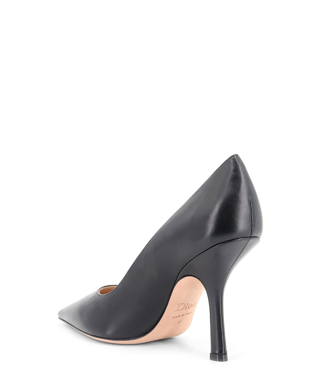 CHRISTIAN DIOR Черные кожаные туфли, фото 3