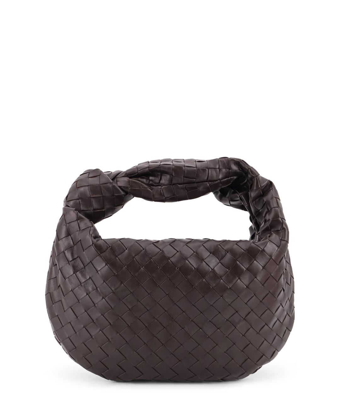 BOTTEGA VENETA Коричневая кожаная сумка через плечо, фото 1