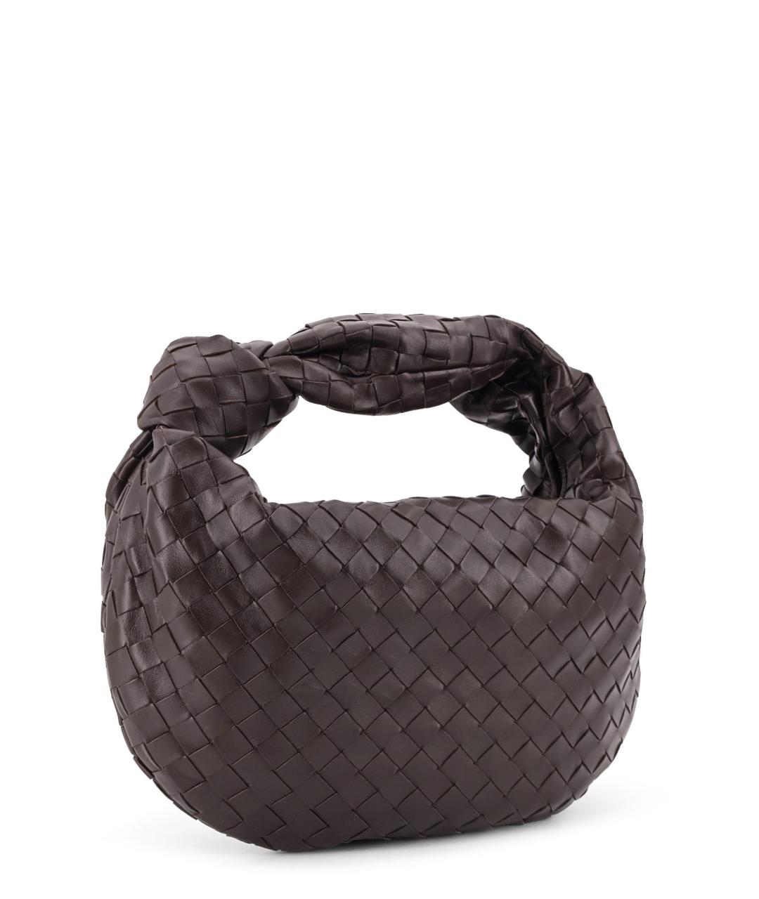 BOTTEGA VENETA Коричневая кожаная сумка через плечо, фото 3