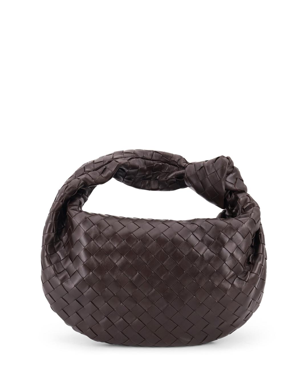 BOTTEGA VENETA Коричневая кожаная сумка через плечо, фото 2