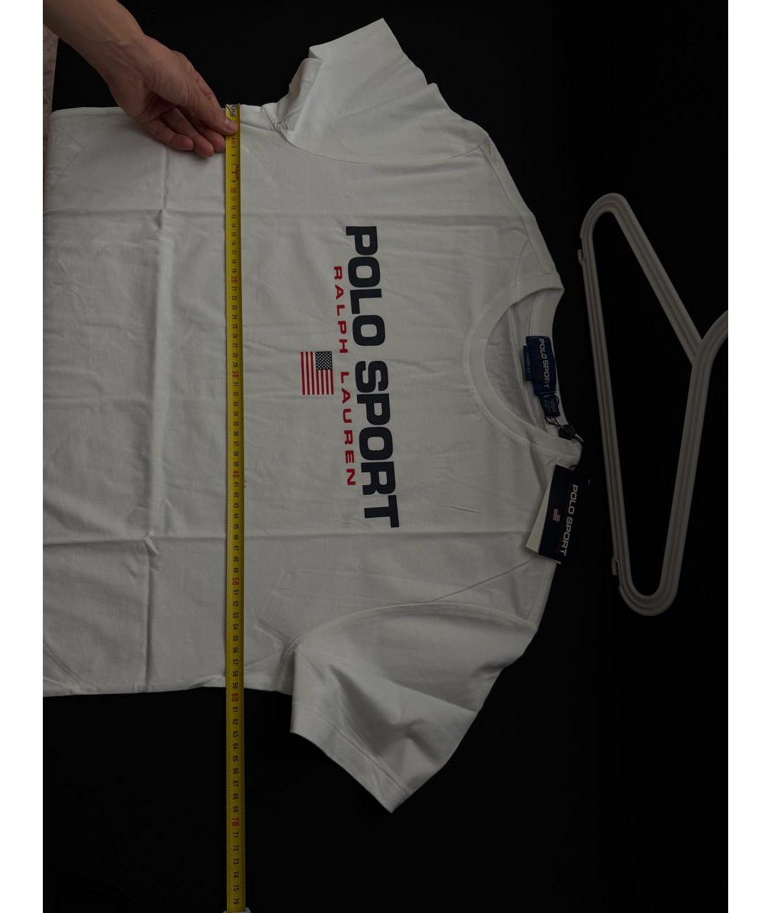 POLO RALPH LAUREN Белая хлопковая футболка, фото 5