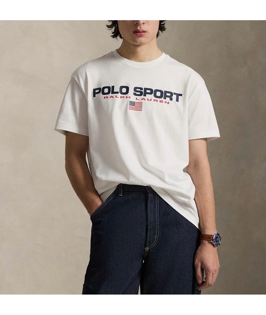 POLO RALPH LAUREN Белая хлопковая футболка, фото 2