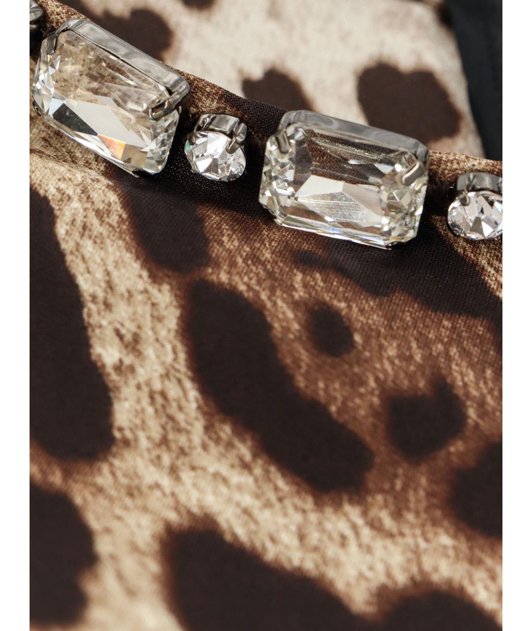 DOLCE&GABBANA Мульти шелковое повседневное платье, фото 3